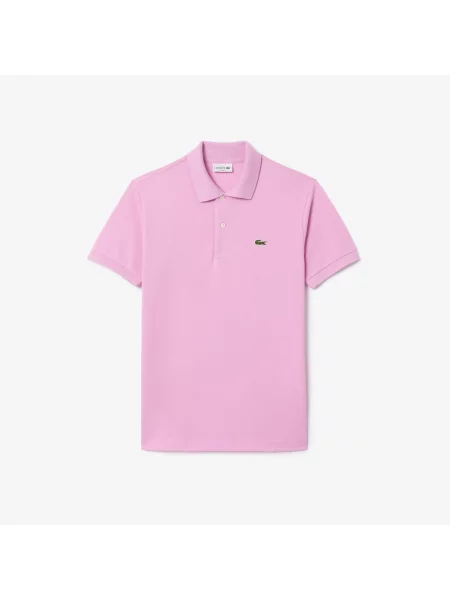 Lacoste Koszulka Polo Oryginał Petit Piqué różowa