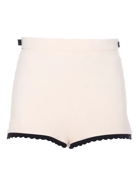 Haftowane szorty Elisabetta Franchi białe