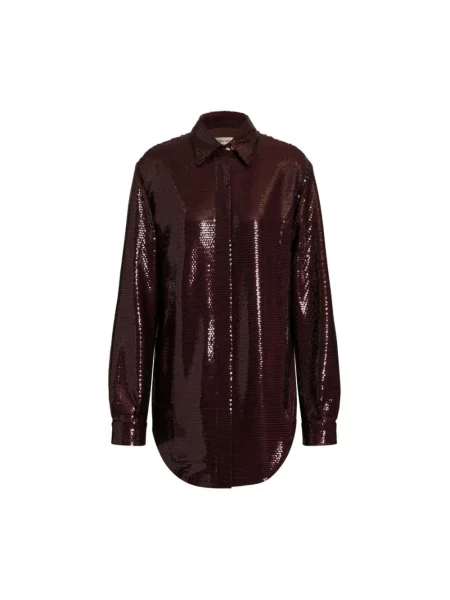 Koszula Alberta Ferretti casual brązowa