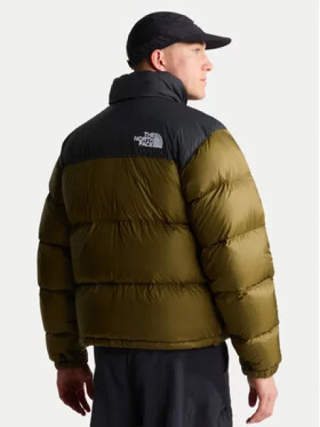 The North Face Pūkinė striukė Retro Nuptse Tamsiai žalia