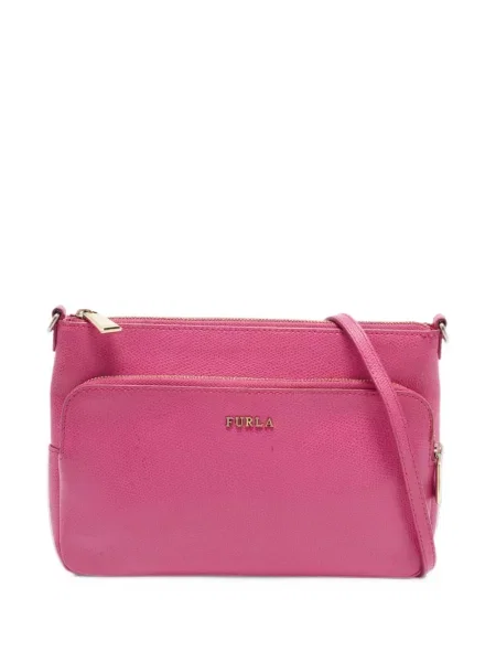 Δερμάτινος κορμάκι Furla ροζ