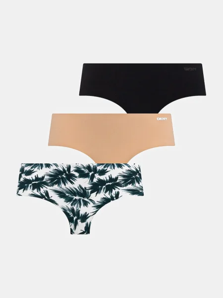 Бикини Dkny 3 чифта сиво черно