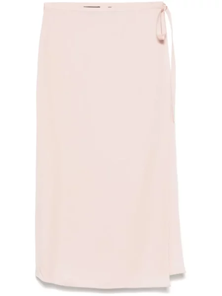 Fustă midi Theory până la genunchi roz