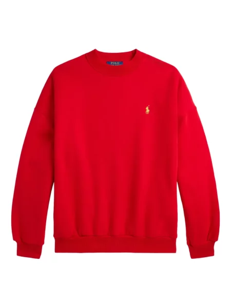 Ριγέ μπλούζα Polo Ralph Lauren με κέντημα με στρογγυλή λαιμόκοψη πράσινο