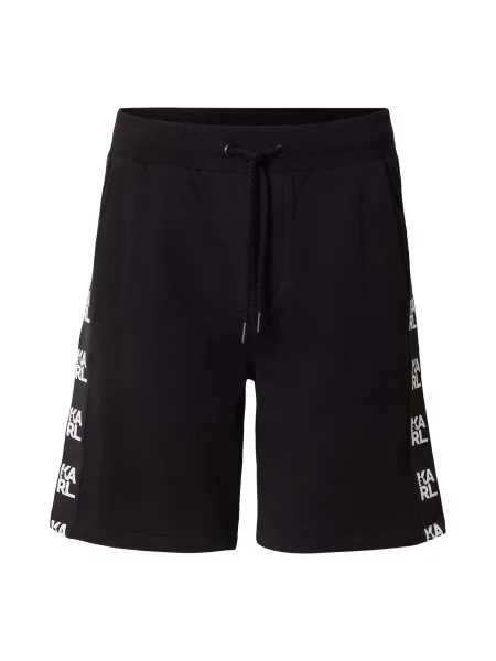 Karl Lagerfeld Pantaloni negru alb