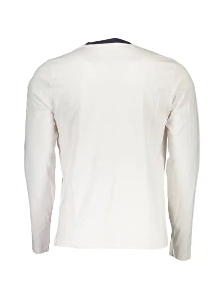 Lung tricou North Sails cu decolteu rotund alb