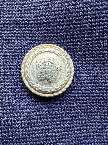 Rochie Maje cu două rânduri de nasturi albastru