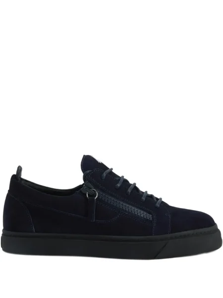 Sneakerși Giuseppe Zanotti Frankie din dantelă albastru