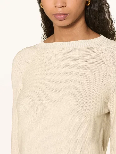 Weekend Max Mara Sweter Aere weiss beżowy