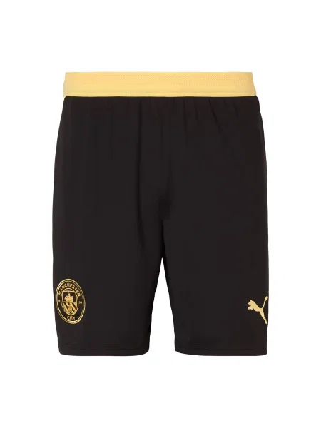 PUMA Pantaloni sport MCFC galben miere negru