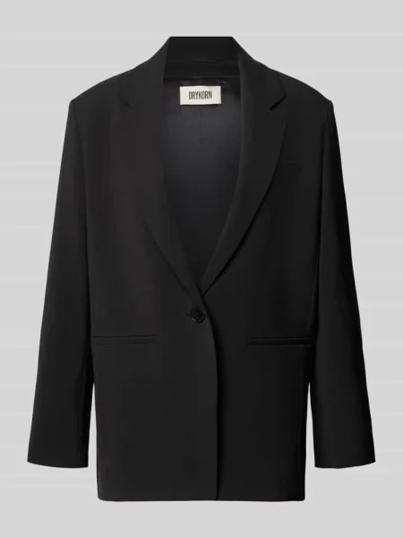 Żakiet o kroju relaxed fit z z wypustkami model MOWTIE' Drykorn czarna