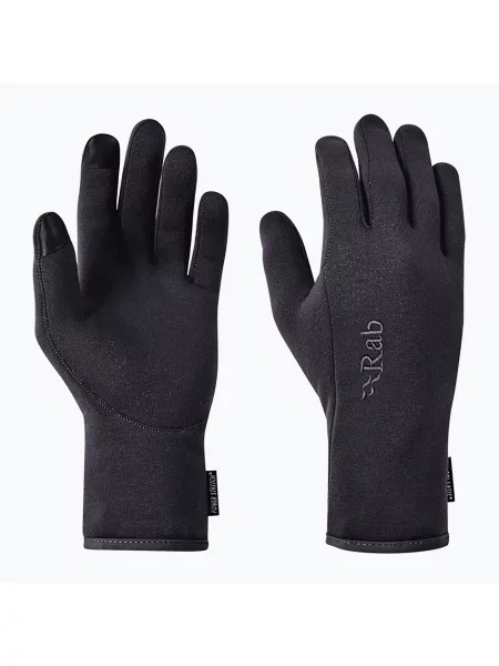 Мъжки туристически ръкавици Rab Power Stretch Contact black черно