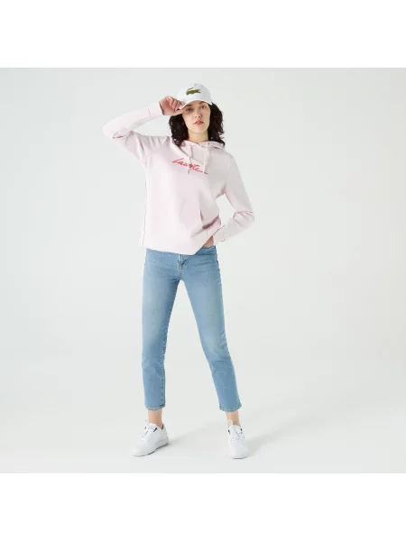 Lacoste толстовка рожева