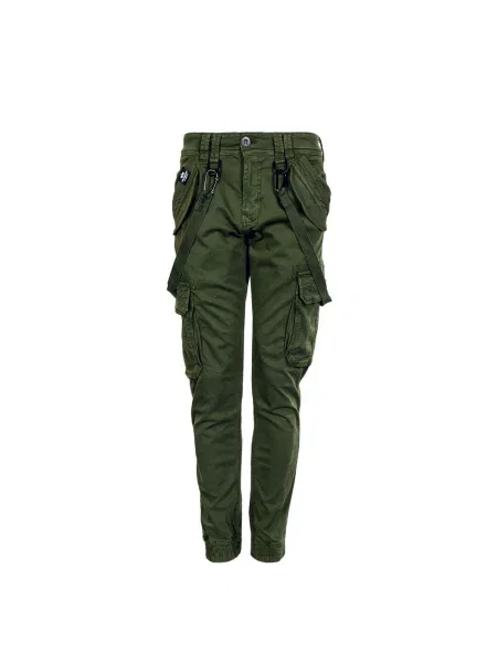 ALPHA INDUSTRIES Pantaloni cu Utility' verde