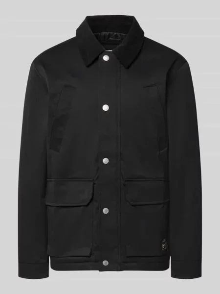 Kurtka w pikowanym wyglądzie krój regular fit Jack & Jones czarna