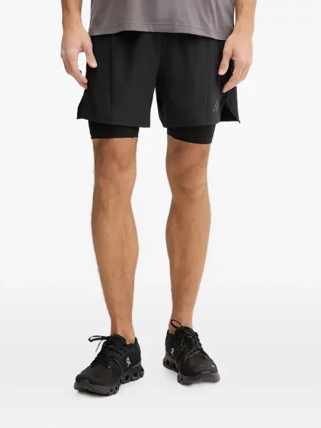 Csíkos tornaterem rövidnadrág Adidas nyomtatás kék