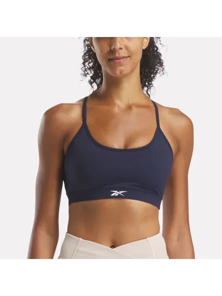 Reebok Sportowy biustonosz ID Train Tri-Back female Vector Navy Size: XS granatowy