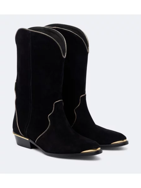 Botine Isabel Marant din piele de căprioară negru