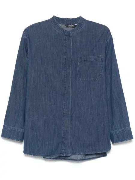 Koszula S Max Mara niebieska