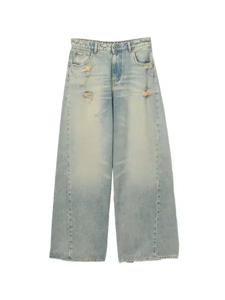 Pantaloni Halfboy zdrențuiți albastru