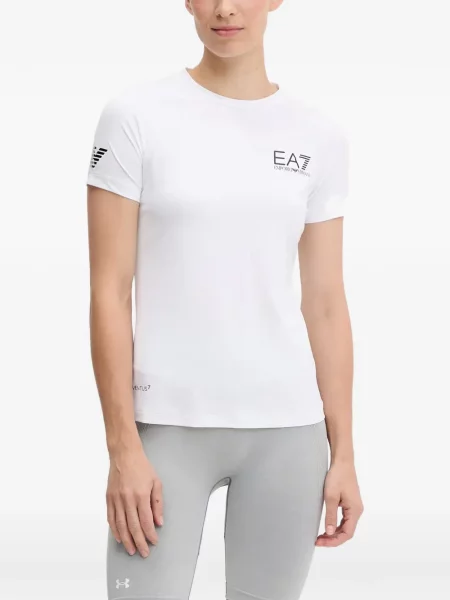 Tricou Ea7 Emporio Armani cu imagine alb