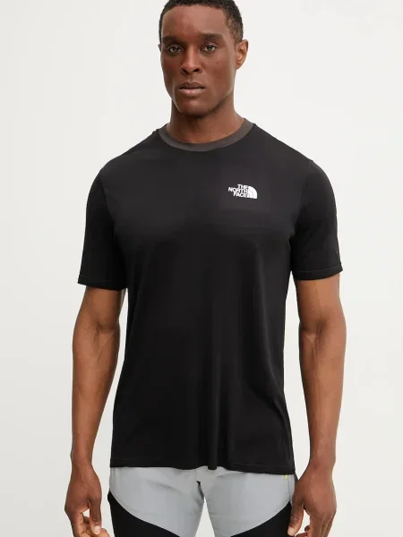 The North Face t-shirt sportowy Valday Tech gładki czarny