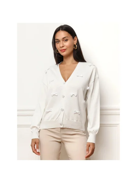 Pulover La Modeuse alb