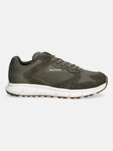 Tommy Hilfiger sneakersy OUTDOOR RUNNER MIX zielony