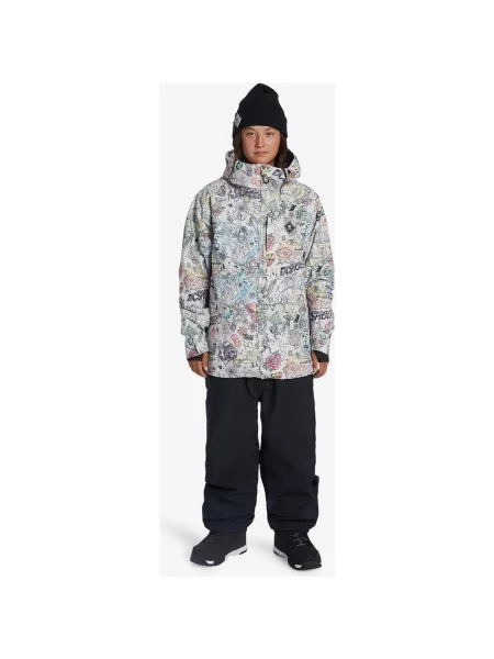 Kurtka DC Shoes Basis Printed czarny XXS biały