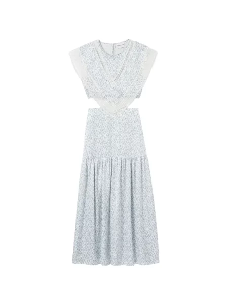 Sukienka koronkowa Claudie Pierlot koronkowa biała