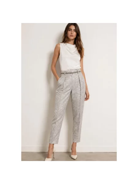 Spodnie Max Mara Studio szare
