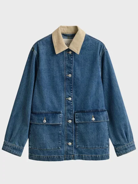 Джинсова куртка Gant синя