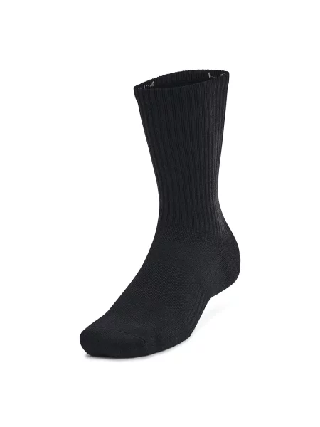 Zoknik Under Armour Training Cotton Crew 3 pár black/black/white. Méret: M fekete