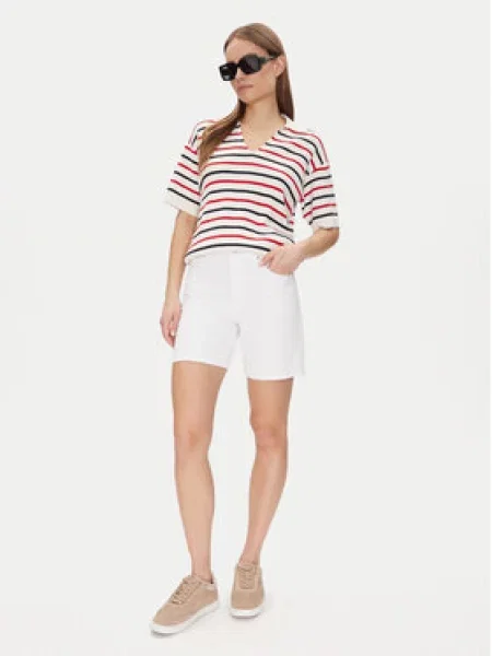 Tommy Hilfiger Svetr Mini Stp Co Open Polo Ss Swt Barevná