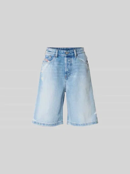 Szorty jeansowe o kroju relaxed fit z bawełny Diesel