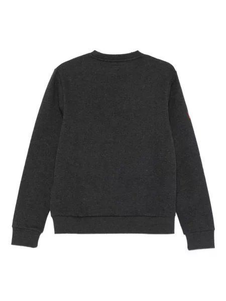 Hanorac crewneck Superdry cu imagine cu decolteu rotund negru