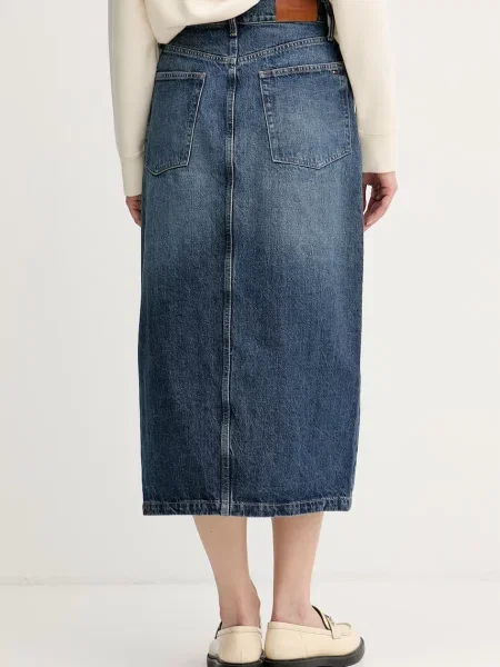 Tommy Hilfiger spódnica jeansowa granatowa