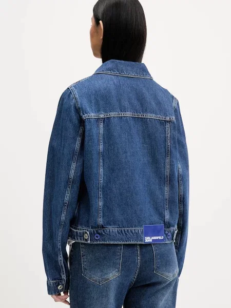 Karl Lagerfeld Jeans geacă jeans bleumarin de tranzitie