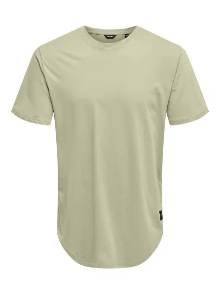 Only & Sons Tricou Matt alb kitt bej