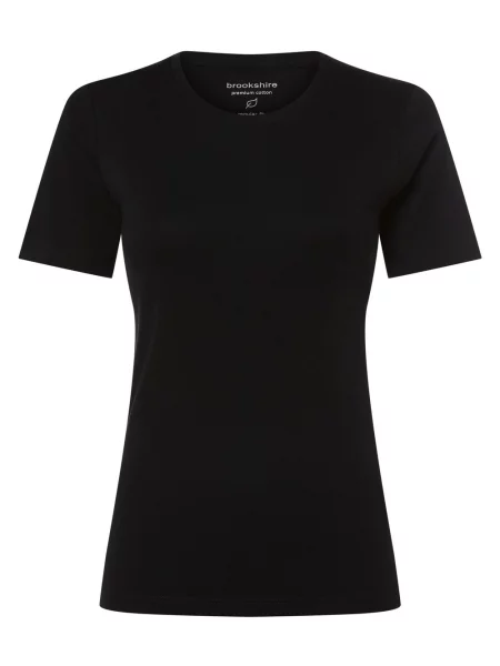 Brookshire T-shirt Kobiety jednolity S czarny