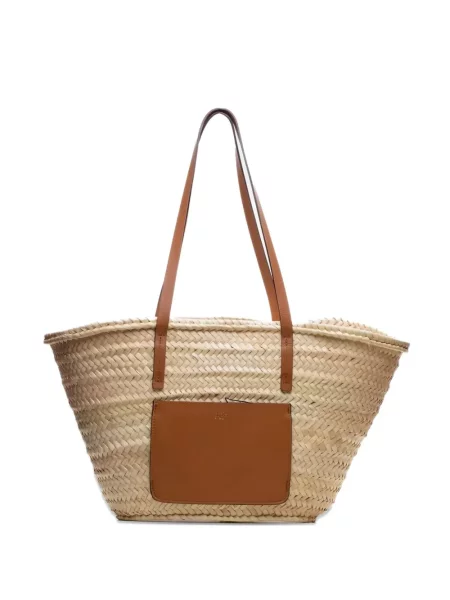 Torba plażowa Poche Paris słomkowa