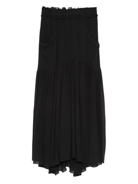Fusta maxi Marant Etoile cu volane negru