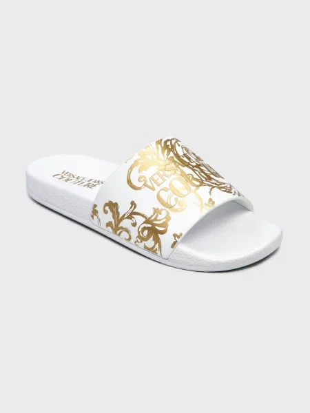 Шлепанцы Versace Jeans Couture белые