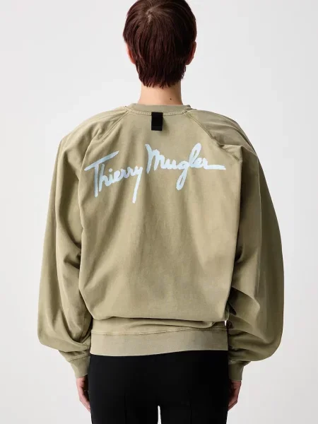 Μακρυμάνικος τοπ Mugler πράσινο
