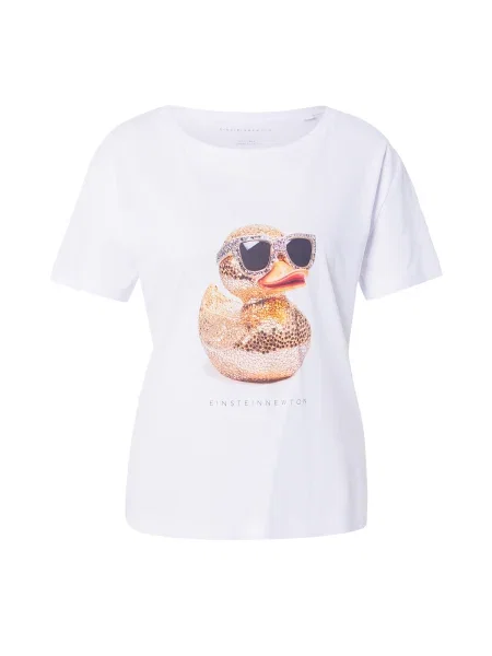 EINSTEIN & NEWTON Tricou Entchen galben auriu / negru alb