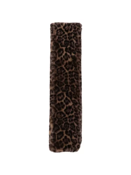 Fular Apparis cu imagine cu model leopard cu blană maro