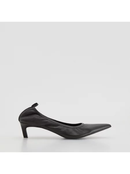 Reserved Lodičky z ovčí kůže tmavě hnědá