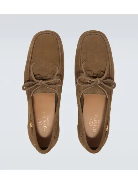 Loaferke Valentino Garavani iz semiša rjava