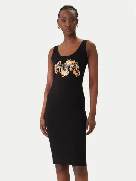 Versace Jeans Ежедневна рокля черен
