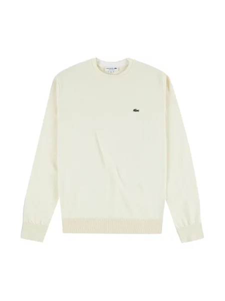 Bluza o kroju regular fit z mieszanki bawełny Lacoste biała